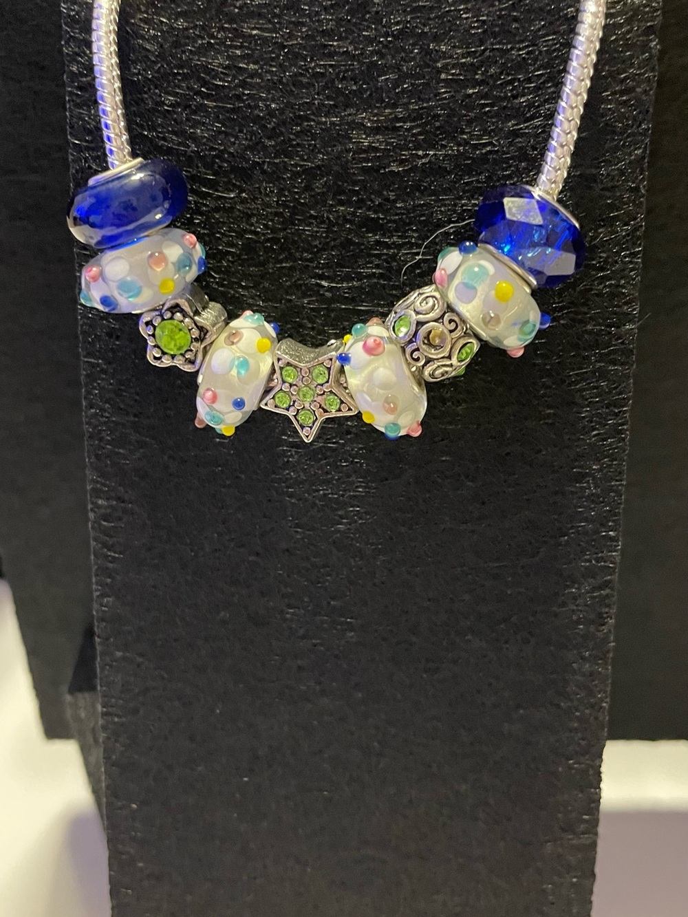 Blue & Green charm bracelet